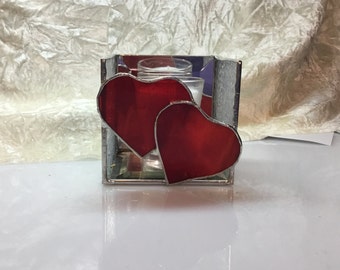 Heart Candle Shelter in Stained Glass