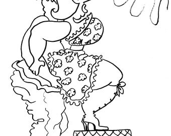 the squat balance fun sexy coloring pages for adults from the chubby art cartoon colouring - Cartoon Colouring Book the squat balance fun sexy coloring pages for adults from the chubby art cartoon colouring - Cartoon Colouring Book