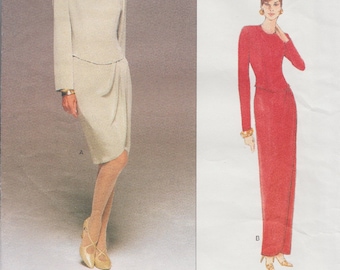 Designer Sewing Pattern By Tom And Linda Platt / Vogue 1708 / Dress Gown / Sizes 12 14 16
