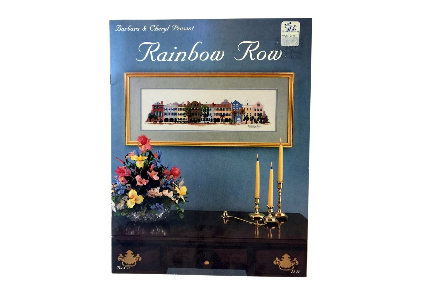 Vintage Rainbow Row Cross Stitch Pattern, Historical District of