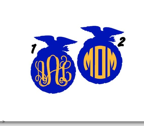 FFA Mom Decal FFA Monogram Decal Future Farmers Decal FFA