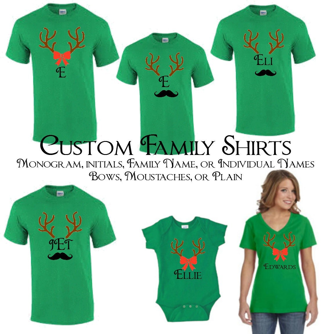 Matching Family Christmas Tshirts Christmas Pajamas with
