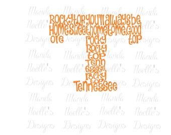 Rocky Top Tennessee SVG, Print, and Silhouette Instant Download