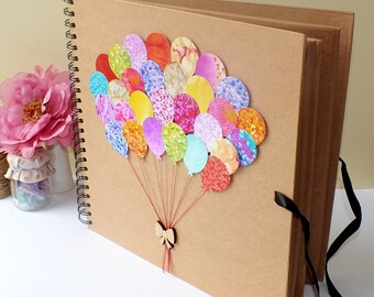Personalised Scrapbook Album - Photo Album - Baby Scrapbook Album - Hand Decorated Large Scrapbook Album 12 x 12" - Wedding Gift - For Her
