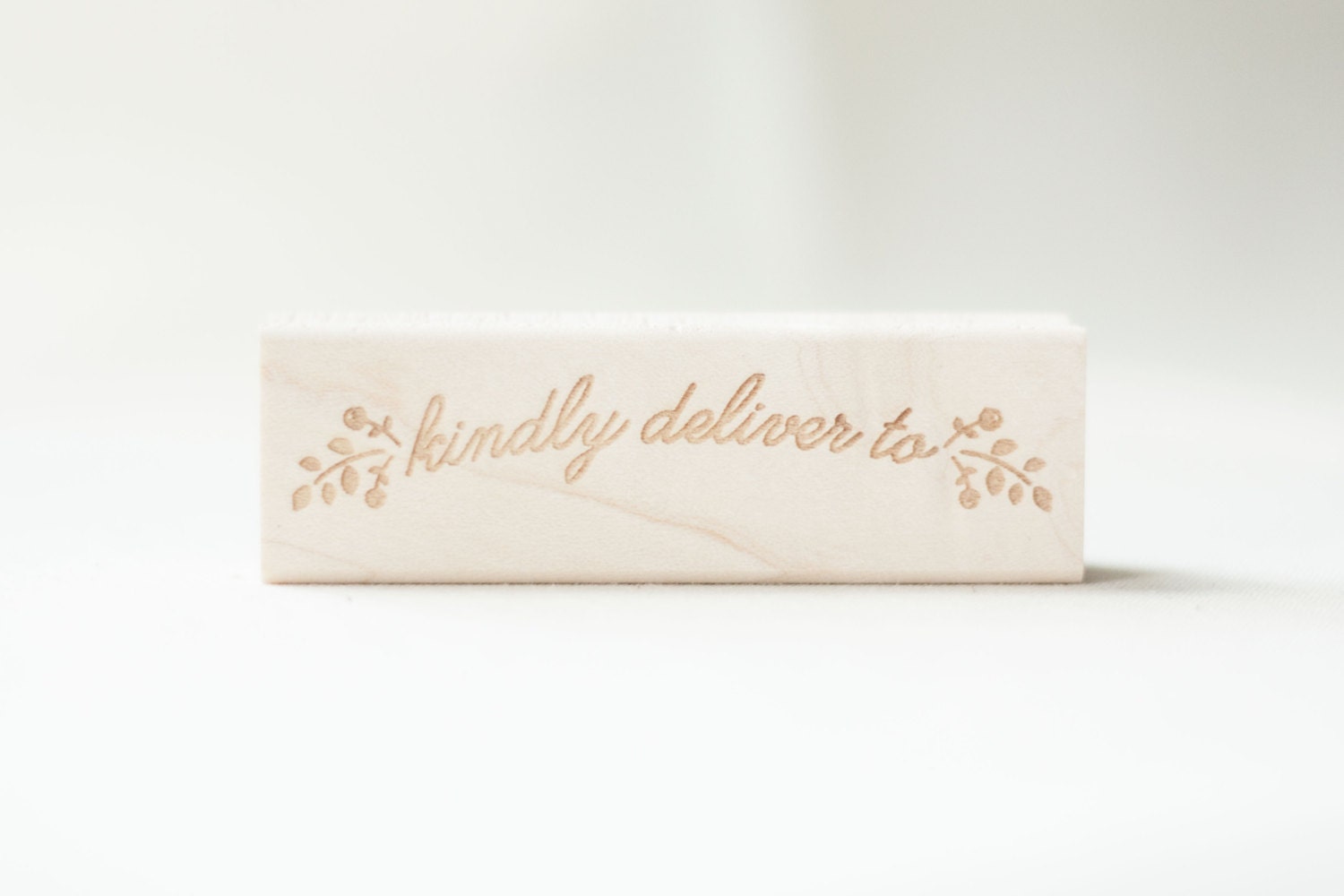 Deliver to Stamp Kindly Deliver to Envelope Stamp Rubber