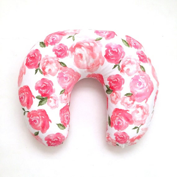 Nursing Pillow Cover Pink Peonies. Nursing Pillow. Nursing