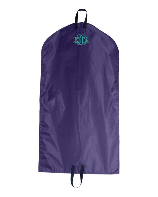 monogrammed hanging bag