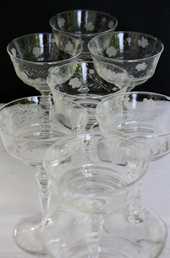 libbey etched glasses