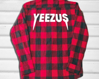Yeezus Flannel Shirt - Red