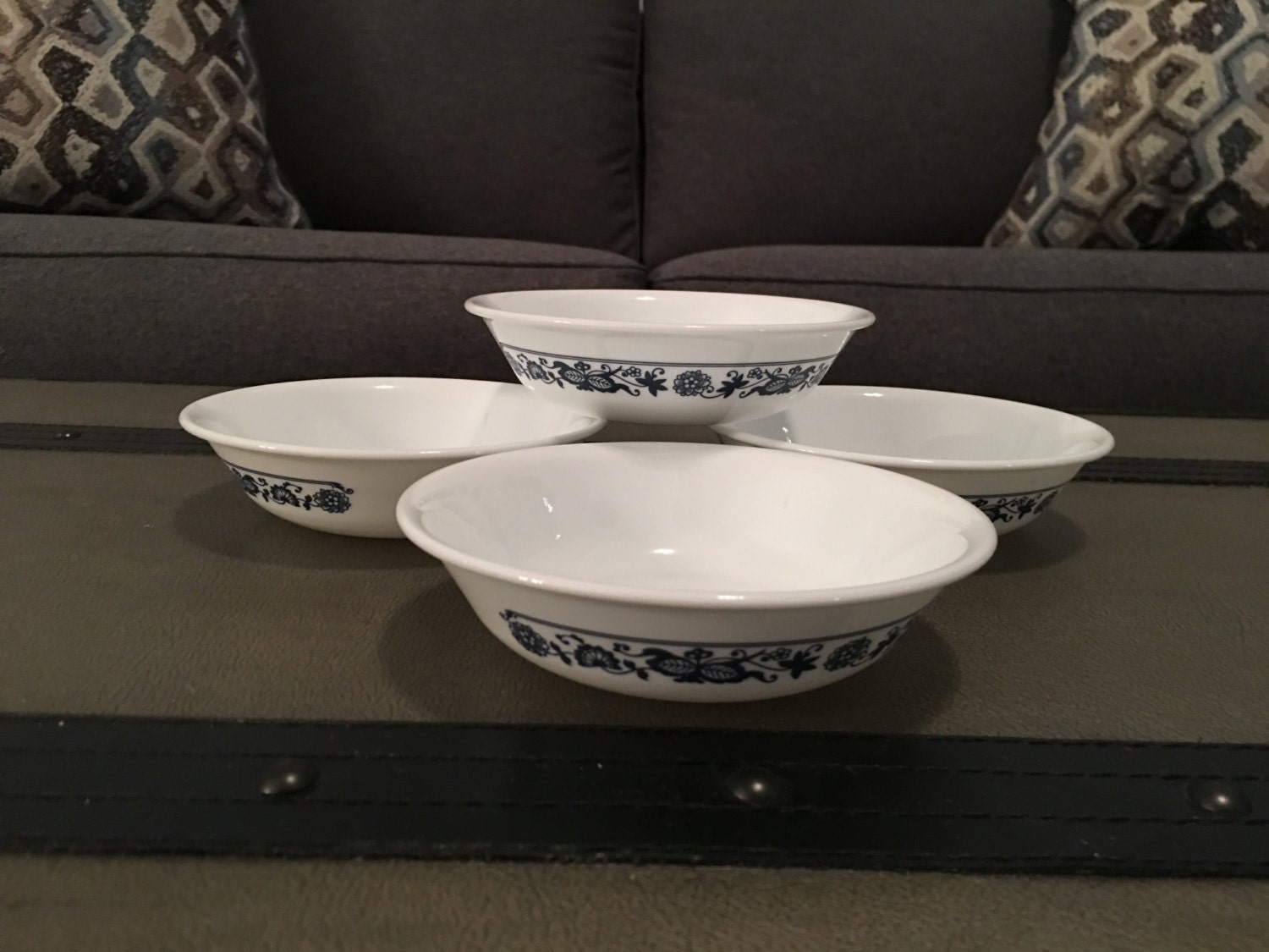 Corelle Old Town Bowls Lot of 4 Corelle Small Bowls Hard To