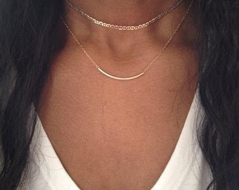 Gold Choker Necklace Silver Choker Necklace Gold Choker Chain Silver Choker Chain Dainty Choker NOW ADJUSTABLE Valentines Gift Birthday Gift