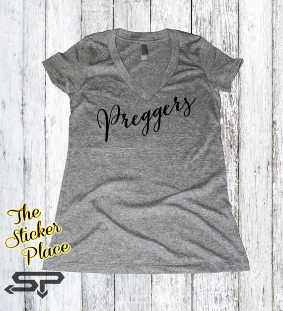 New Preggers Fitted V Neck Shirt, Preggers Shirt, Prego Shirt, Pregnant Mom To Be, Baby Shower Gift, Mom to be Shirt, Definition Shirt