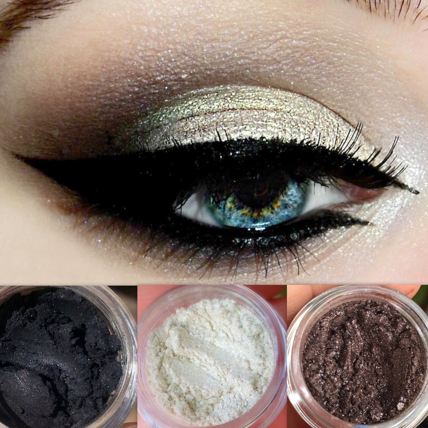 NEW GeT tHiS LOoK Trio Natural Vegan Eyeshadow and