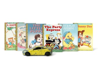 Vintage children's book covers / printable book covers / digital book tags / retro animal book covers / vintage book covers / ATC 2.5 x 3.5