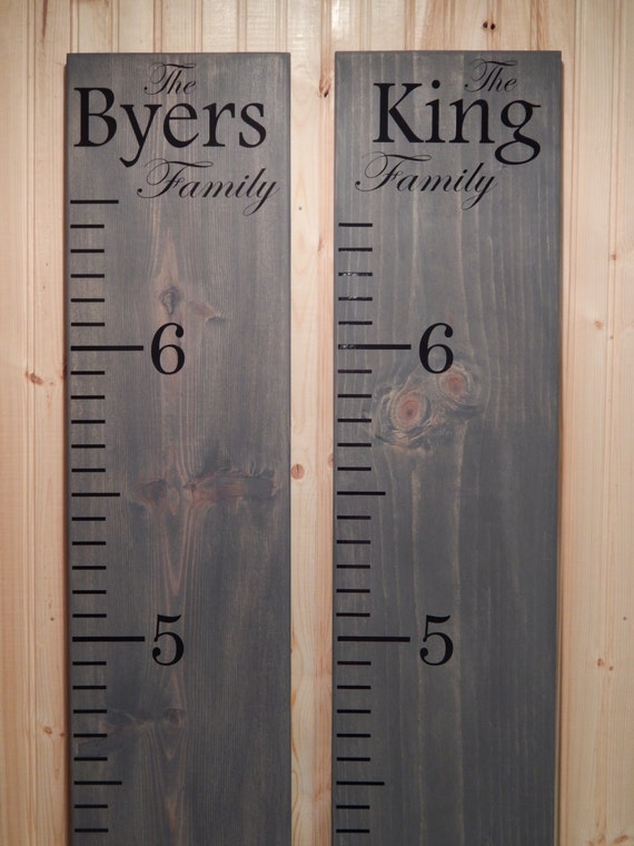 Custome Wooden Family Growth Chart