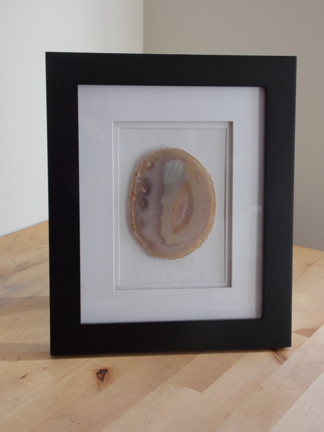 Framed Agate Slice 8x10 Framed Agate Slice Geode Art Agate
