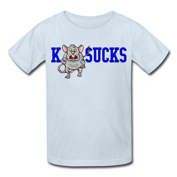 Items similar to Kid's K RAT SUCKS TShirt for North Carolina Tar Heels