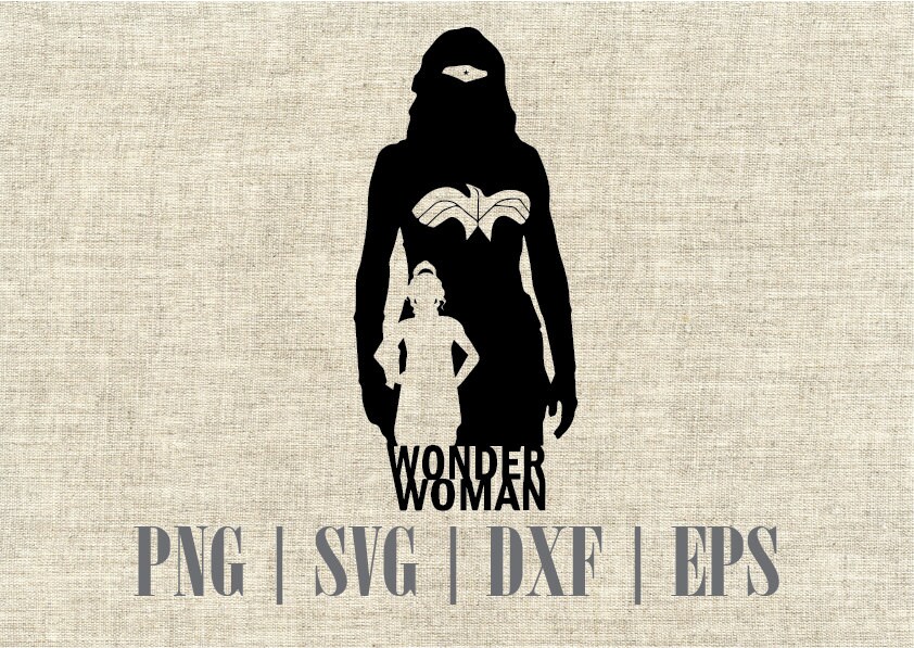 Download Wonder Woman Silhouette. Available in dxf svg png and