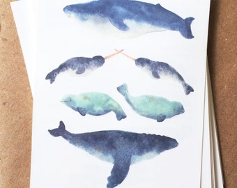 summer temporary tattoos blue whale tattoo watercolor narwhal spring break beach trip fake tattoos beluga whale tat nautical creature tattoo
