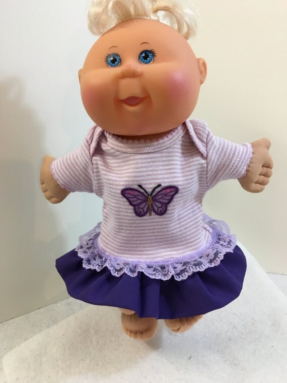 cabbage patch doll purple dress
