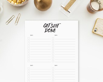 Shit list | Etsy