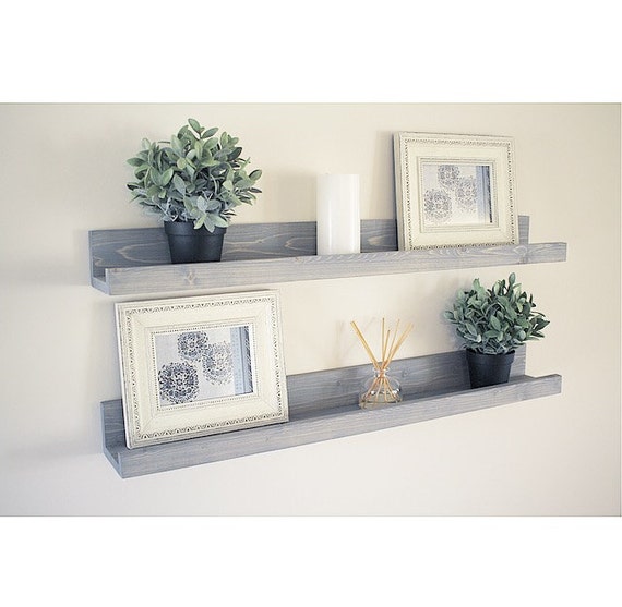 Rustic Wooden Picture Ledge Shelf Gallery Wall Shelf Rustic