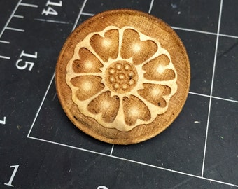 White Lotus Wooden Hat Pin, The Order of the White Lotus Wooden Pin from Avatar the Last Airbender