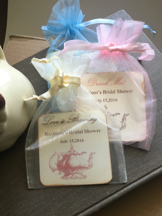 Tea Bag Wedding Favors Bridal Shower organza by