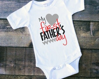 first fathers day shirt and onesie