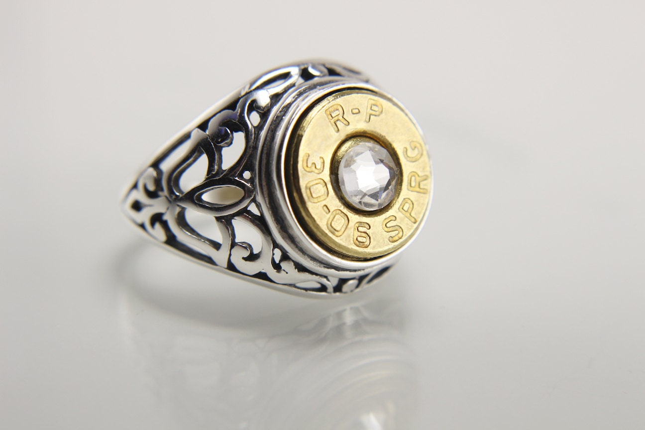 Sterling Silver Bullet Ring Bullet Jewelry For Men
