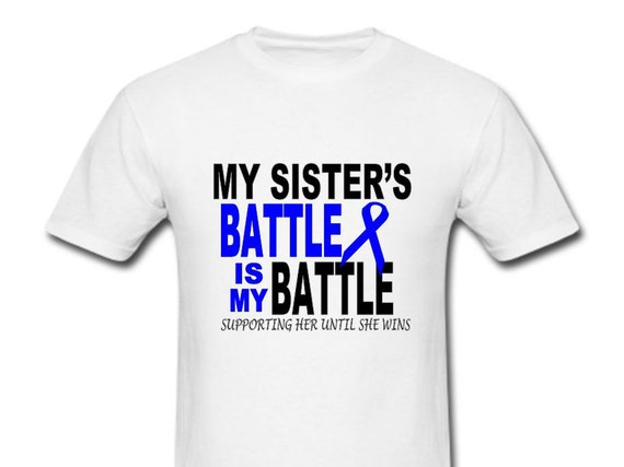 Download Personalized Colon Cancer Shirt My Sister's Battle