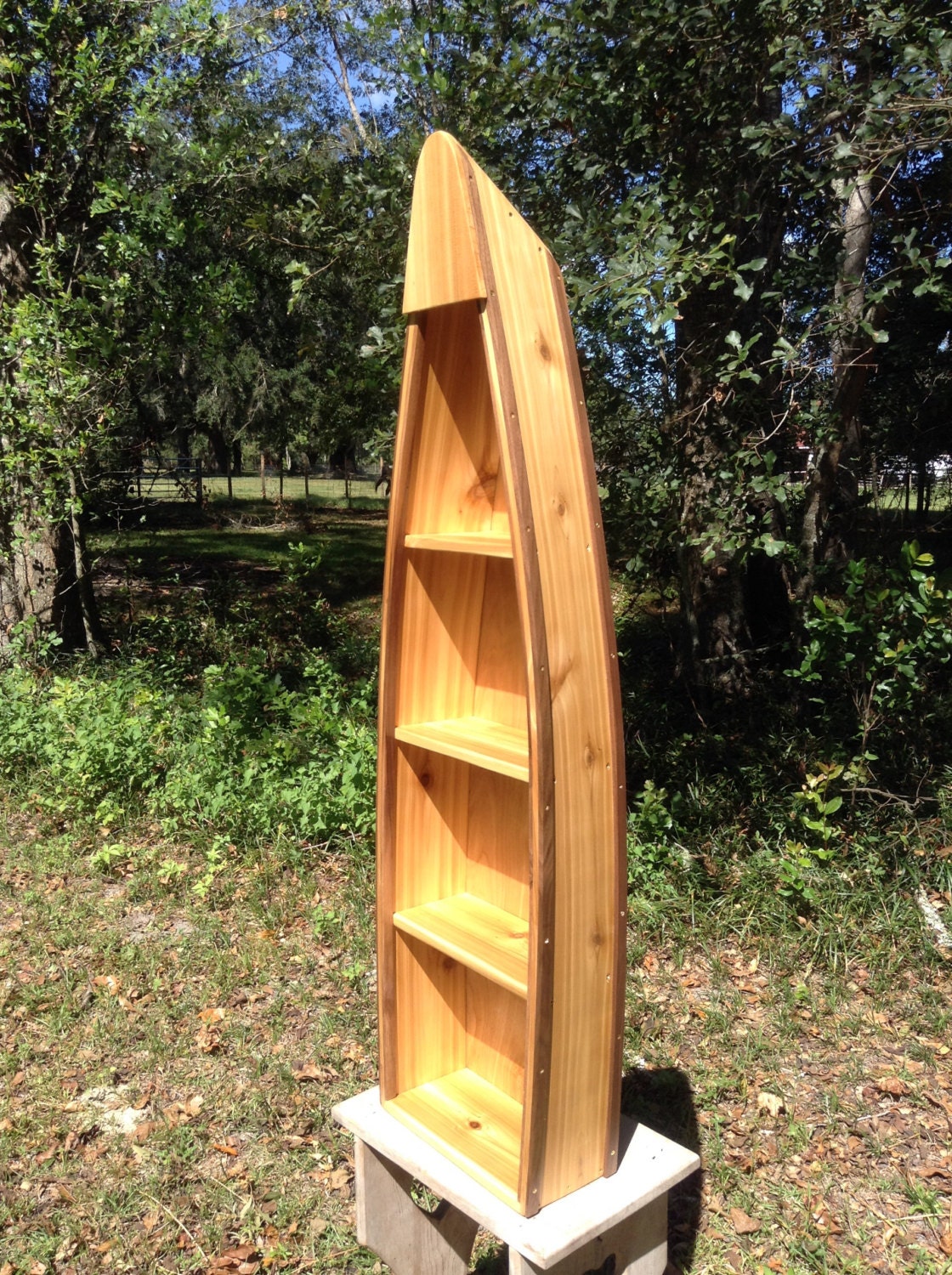 Solid Cedar Wooden Boat Shelf Rowboat Shelf Canoe Shelves