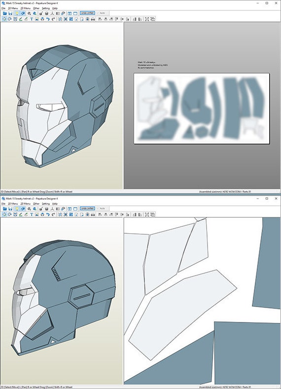 how to measure for helmet size pepakura designer 4