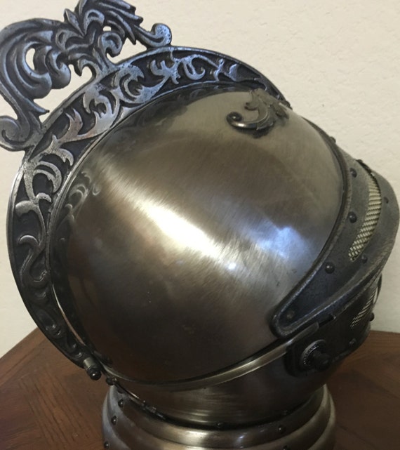 Vintage Knight Armour helmet cocktail bar set by HollyWouldFind