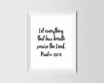 Unique psalm 150 6 related items | Etsy