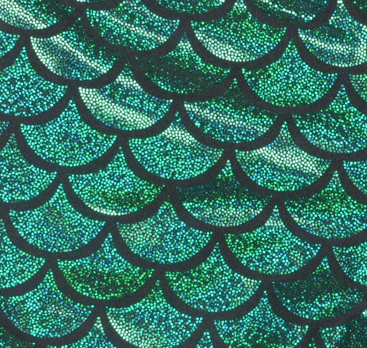 Emerald Green Mermaid Swimwear Fabric by the Yard by EllesbyFabric
