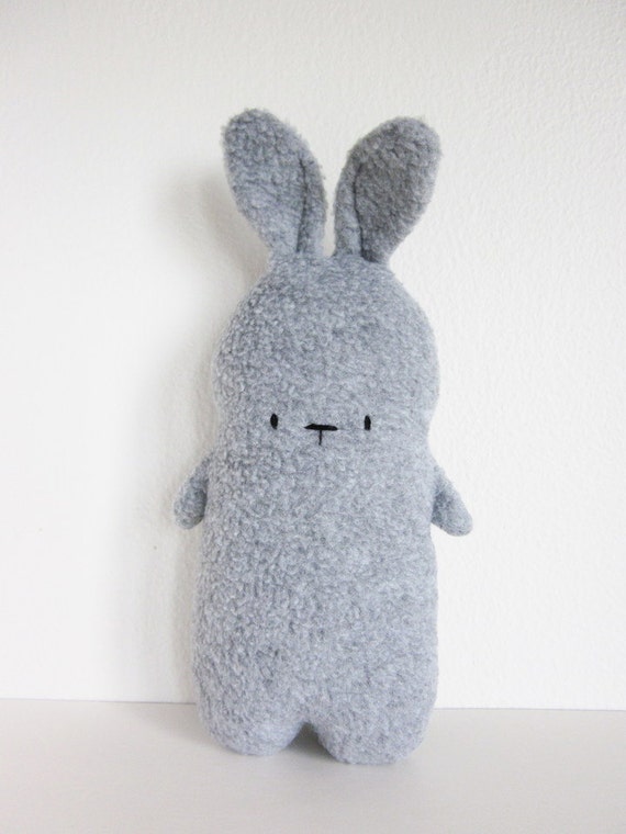 plush grey bunny