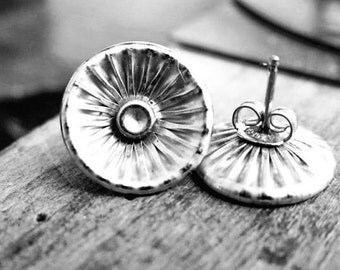 Silver Stud Earrings - Post Earrings - Versatile Stud Earrings - Dainty - Handcrafted Minimalist Jewelry - Venexia Jewelry