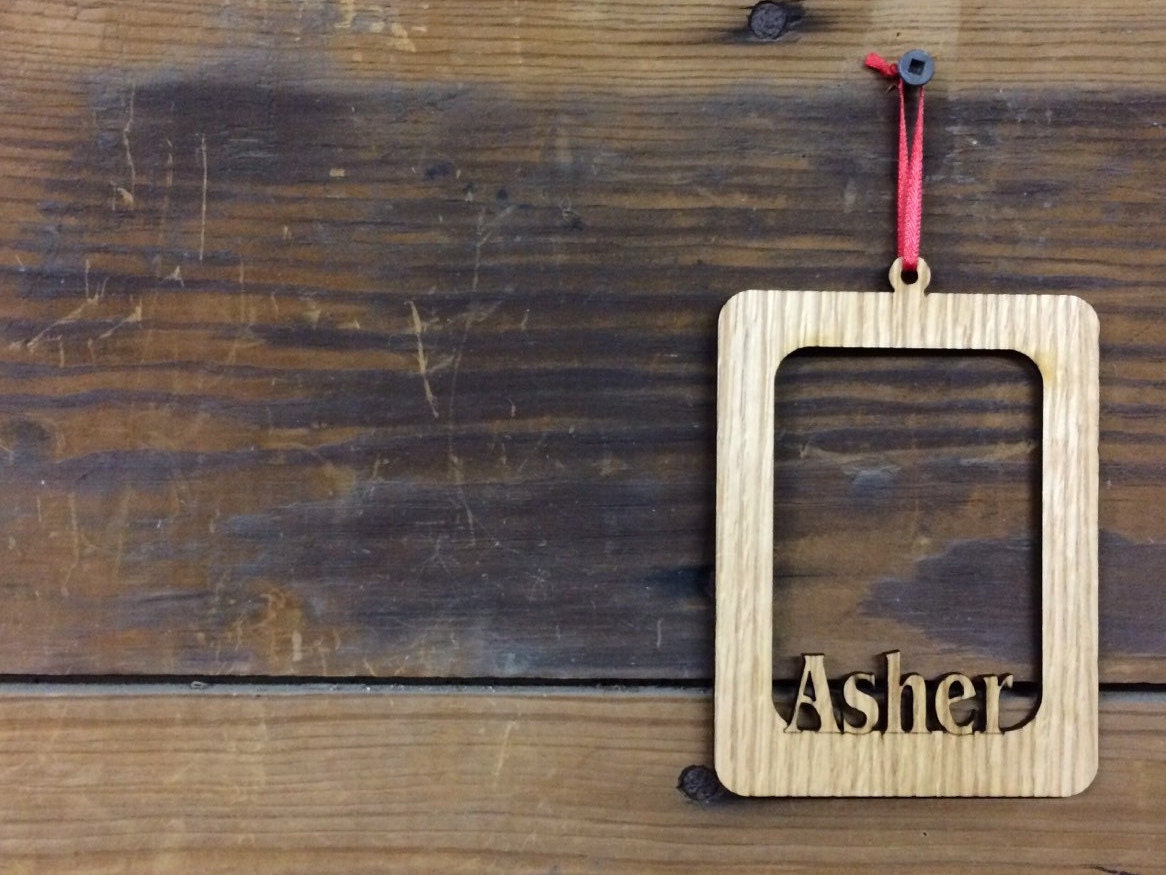 Personalized Name Picture Frame Ornament Name by legacyimages