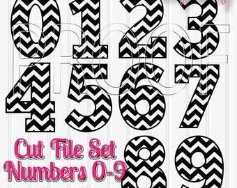 Chevron numbers | Etsy