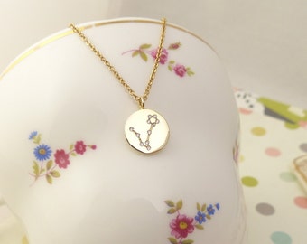 Pisces Constellation Necklace,Pisces Necklace, Zodiac pisces,Pisces Pendant, Constellation Jewelry,Gift idea,zodiac jewelry