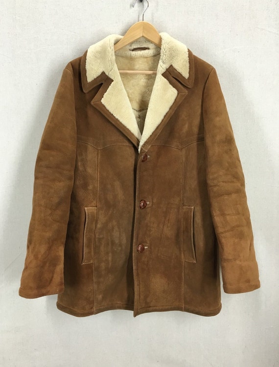 Vintage Sawyer of Napa Suede & Shearling Marlboro Man Jacket