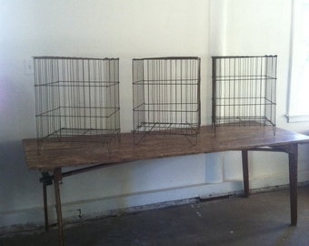 Maine Farm Table Antique Primitive Table Distressed Table Folding Table Wood Farm Table Modern Farmhouse Industrial