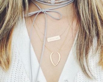 Moonstone wrap choker