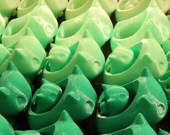 Bulbasaur Planter 3d-printed in eco-friendly PLA plastic - Three sizes, many shades of green - Buy many planters for a combo deal