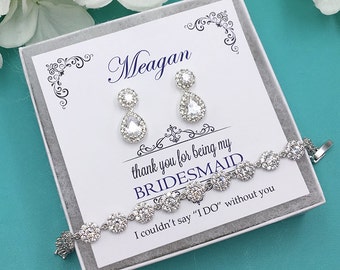 Bridesmaid Earrings, Bridesmaid Earrings Set, Bridesmaid Jewelry Gift, Personalized Bridesmaid Earrings, Bridal Party Earrings 469728094
