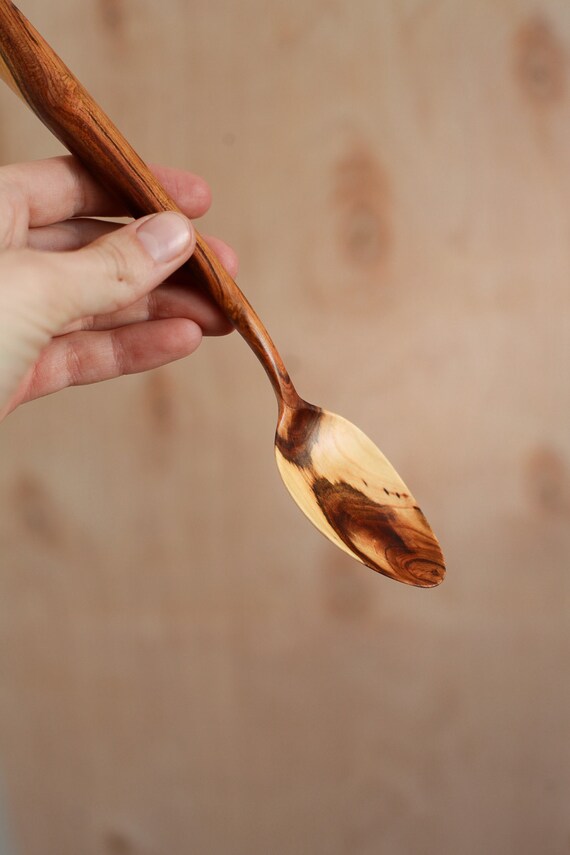 Spoon for eating Wooden eating spoon Serving wooden spoon Hand