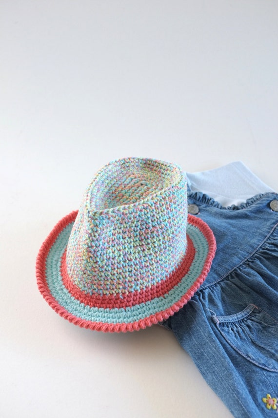 Infant Girl Fedora Hat Summer Trilby Hat Newborn Photography