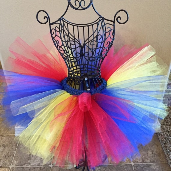 Red Blue and Yellow Tutu Baby Tutu Infant Tutu Toddler