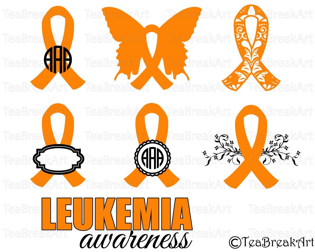 Leukemia awareness Cutting Files SVG PNG EPS ClipArt Instant